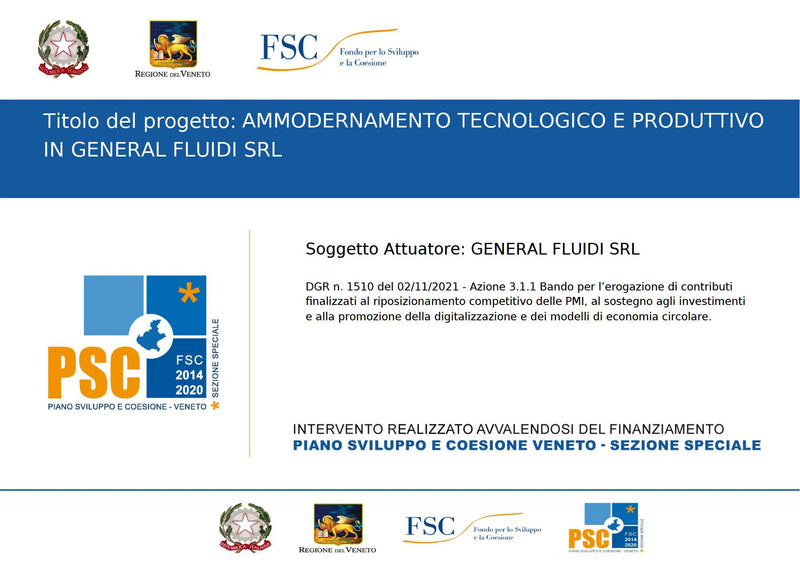 AMMODERNAMENTO TECNOLOGICO E PRODUTTIVO IN GENERAL FLUIDI SRL